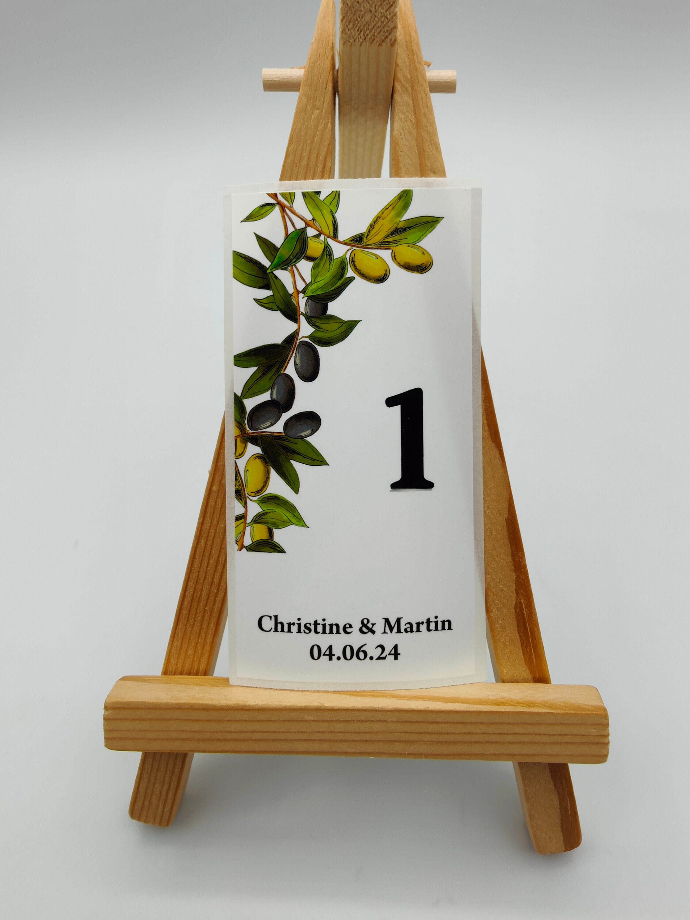 500g Sticker Table Number Combine Olive Oil, Wedding Oil, Oil Stickers Labels ...