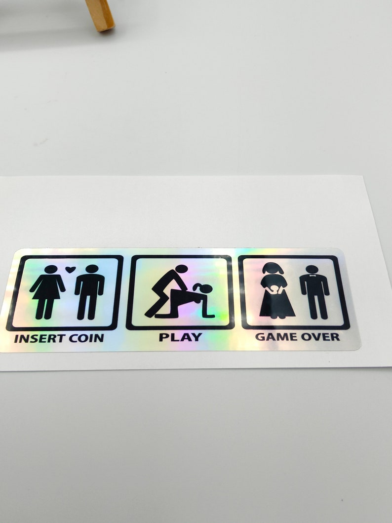 Gamer Life Funny Sticker, Relationship Stickers, Life Labels, Humorous ...