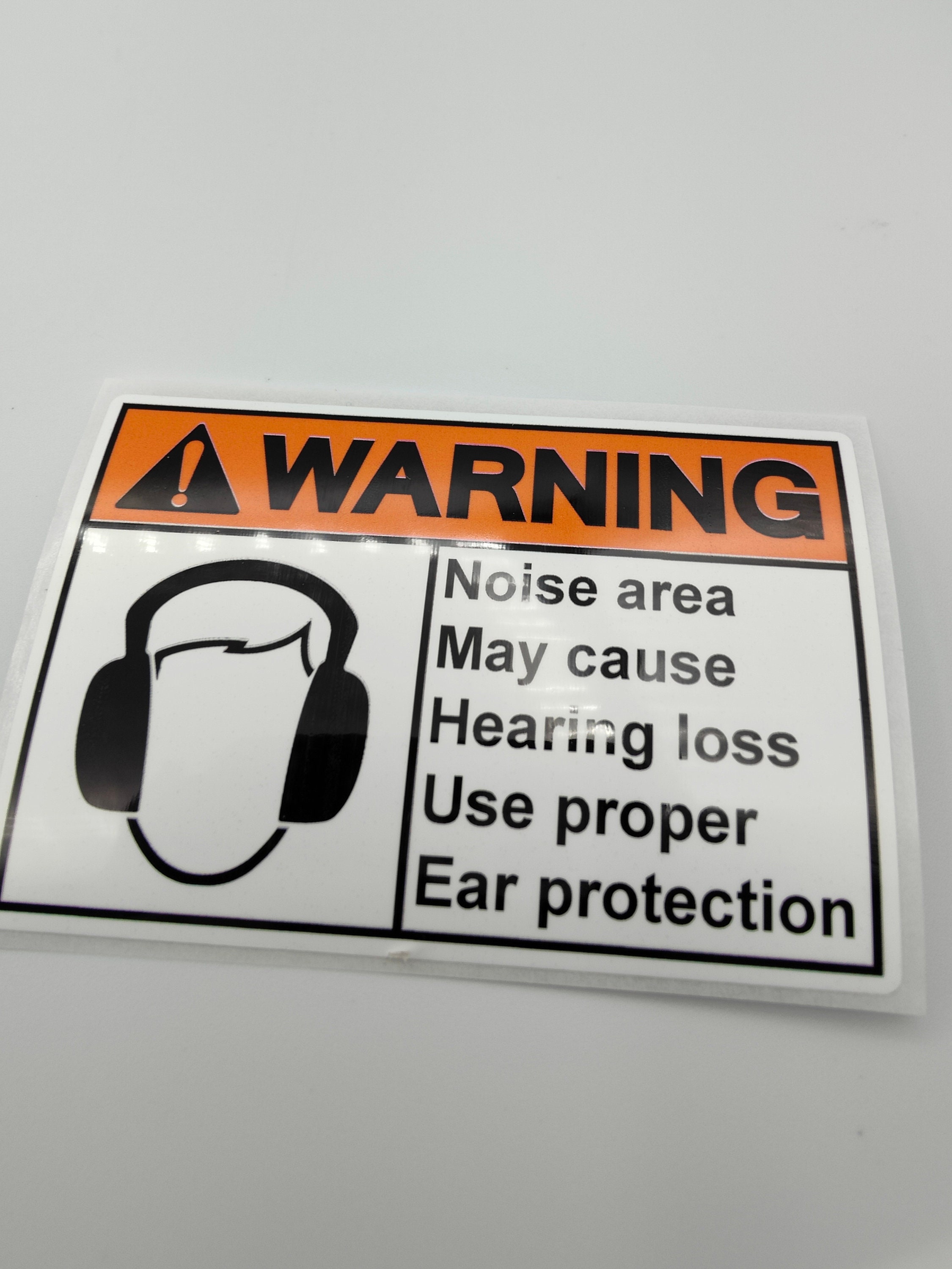 Hearing Warning Label Stickers, Custom, Personalised, Promotional ...