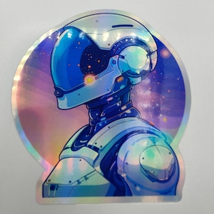 Android Spaceman, Deus Ex Machina, Robot Spaceman, Astronauta, Alieno, Olografico, Spazio, NASA, Viaggio, Laptop, Custodia per telefono, PC, Adesivi