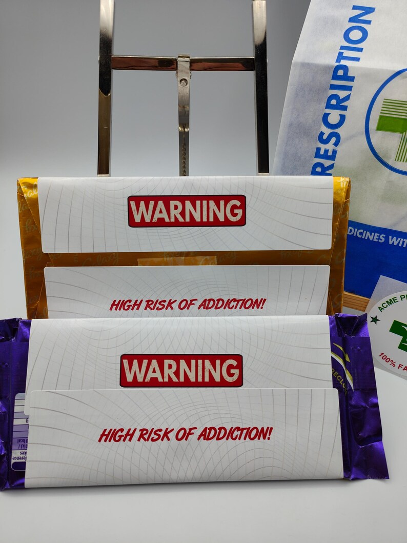 Chocolate Bar, Prescription Label Stickers, Custom, Sweets, Candy ...
