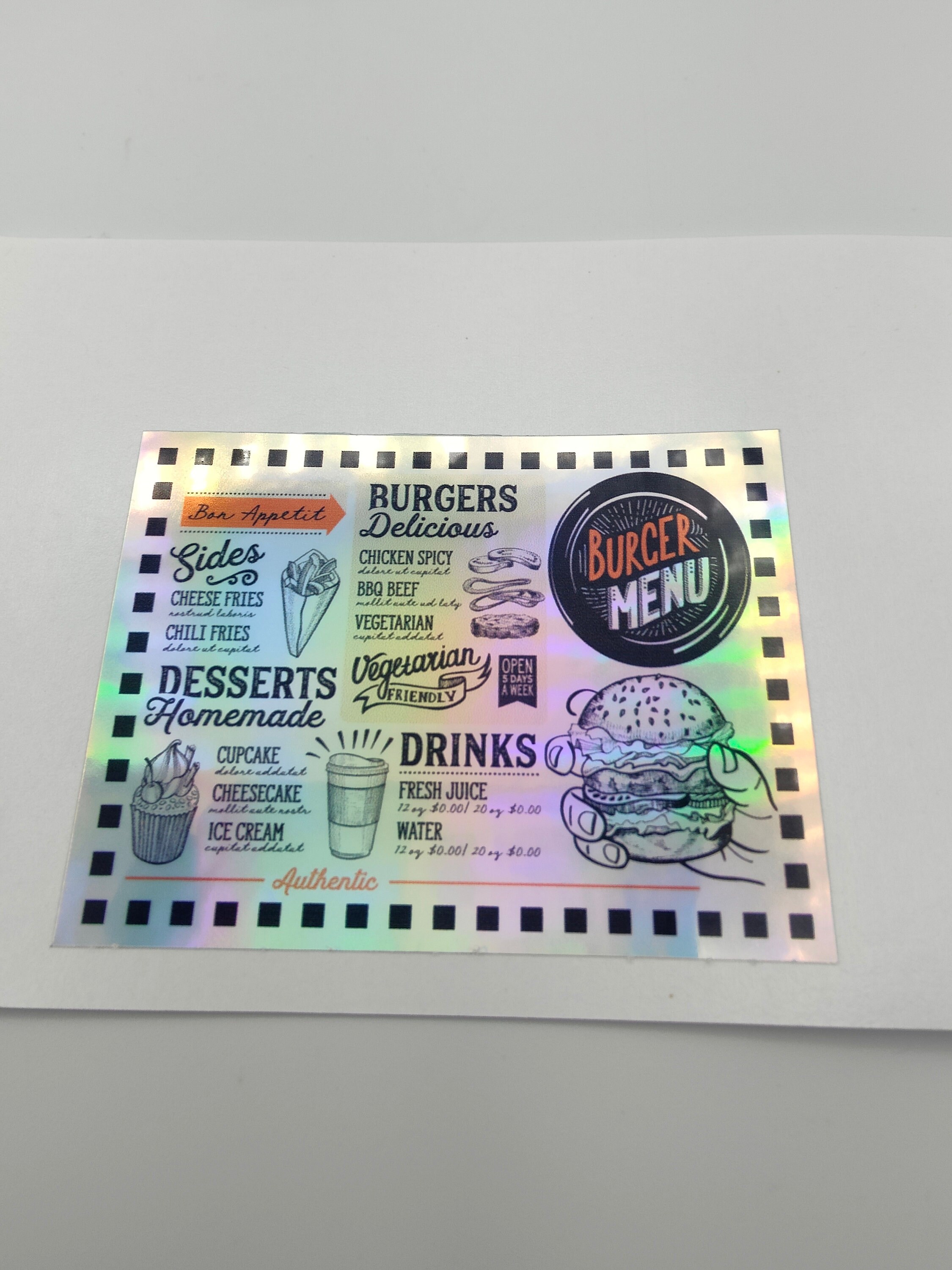 Retro American Diner Food Menu, Fast Food, Milkshakes, Burgers ...