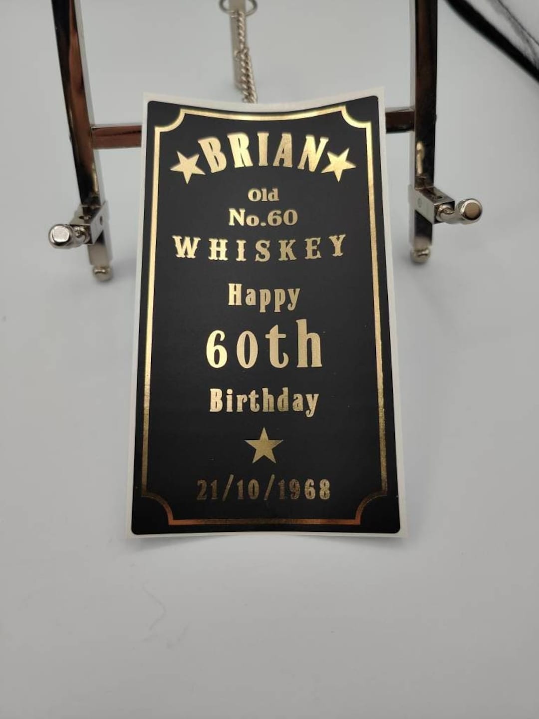 Spirit Bottle Labels, Personalised, Custom Bottle Labels, Birthday