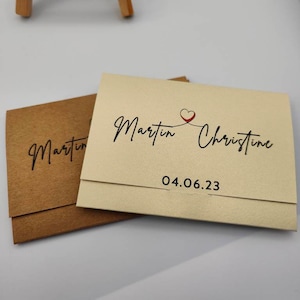 Porte-cartes à gratter pour mariage, Porte-billets de loterie, Cadeau porte-bonheur, Cadeau, Pari, Chance amoureux, Personnalisé, Porte-cartes