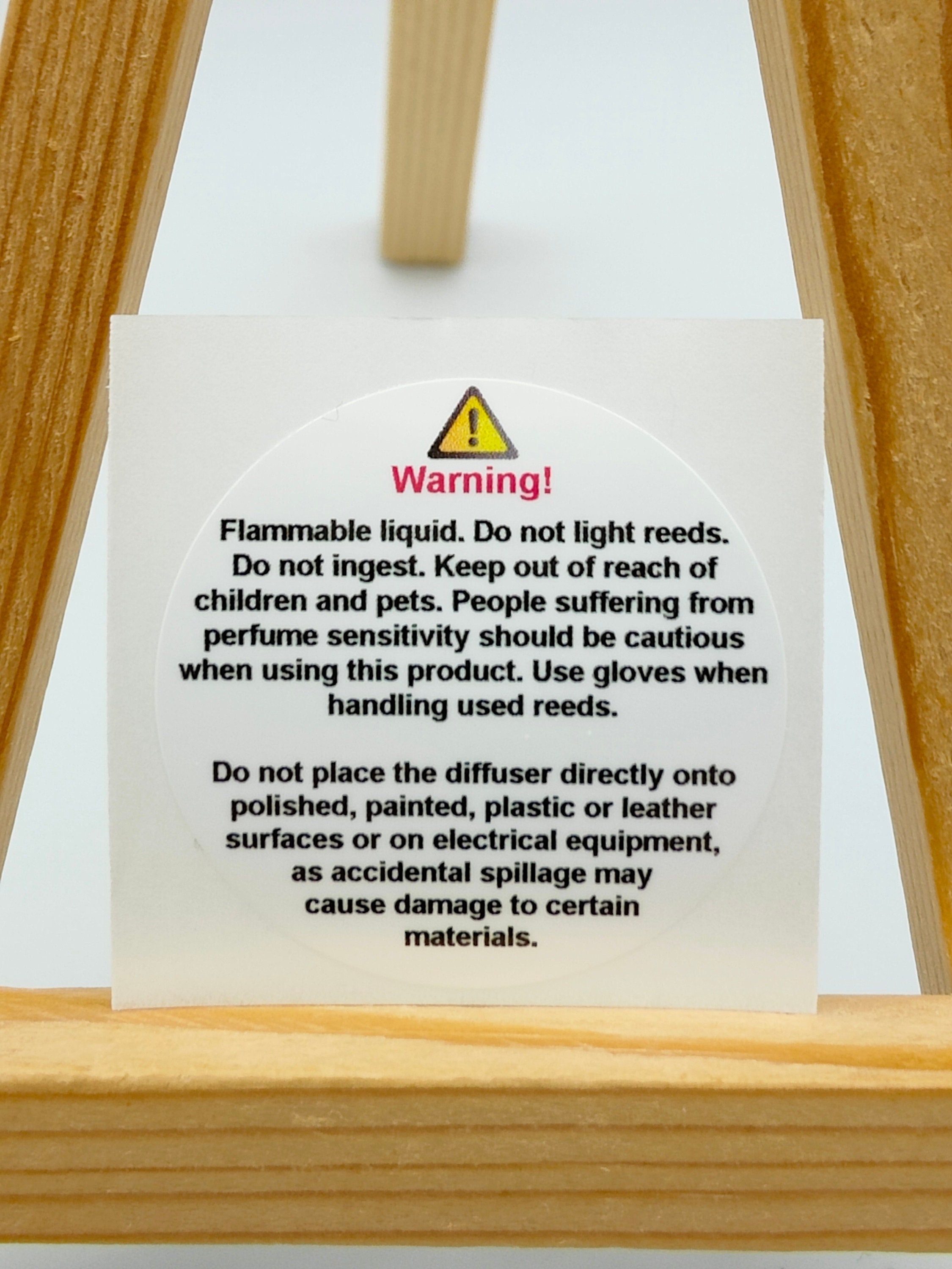 Diffuser CLP Warning Stickers Labels, Box Packaging Product Stickers ...