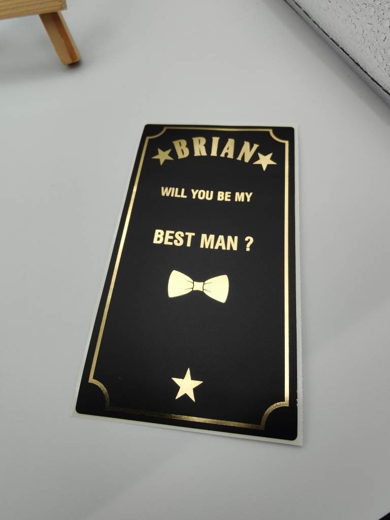 Best Man Spirit Bottle Labels, Personalised, Custom Bottle Labels ...