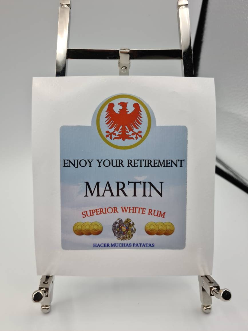 Generic Rum Label Personalised Custom Birthday Christmas | Etsy