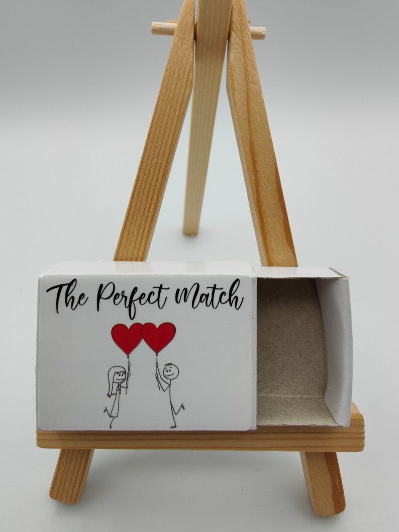 The Perfect Match, Matchbox Stickers Labels, Wedding Favors, Hen Party ...