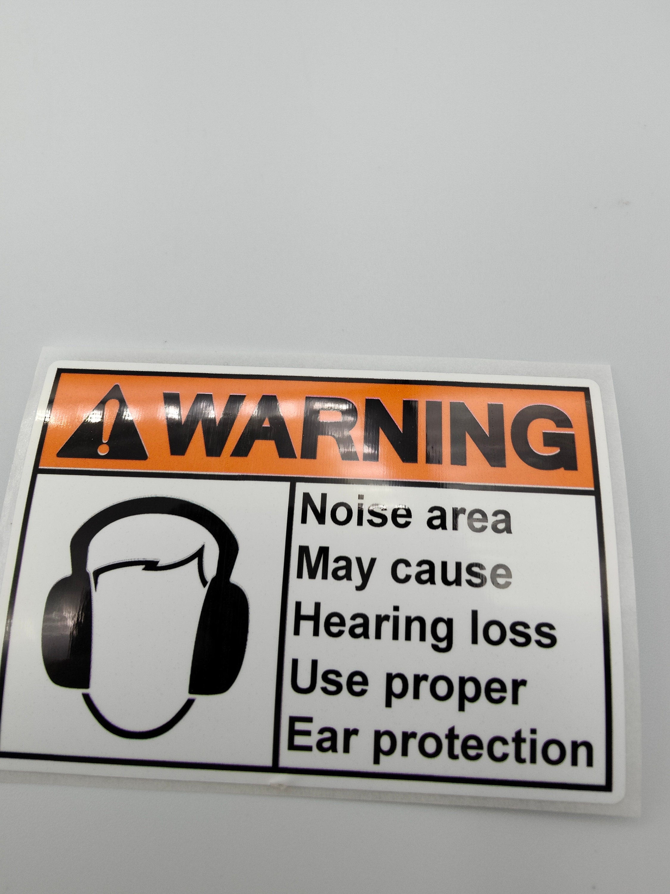 Hearing Warning Label Stickers, Custom, Personalised, Promotional ...