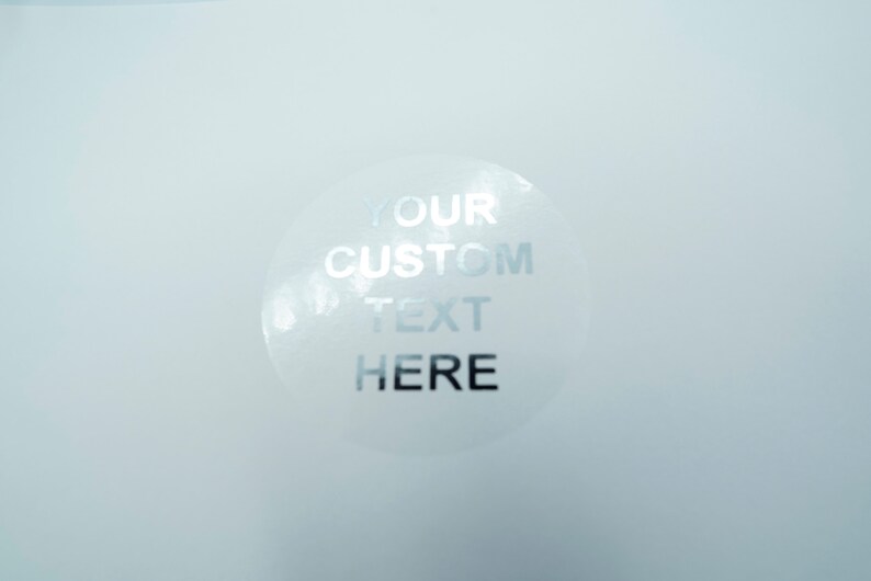 Clear Round Custom Foiled Silver Personalized Sticker Sheet Wedding Let The Fun Be Gin Custom Book Lover Book Book Sticker Labels