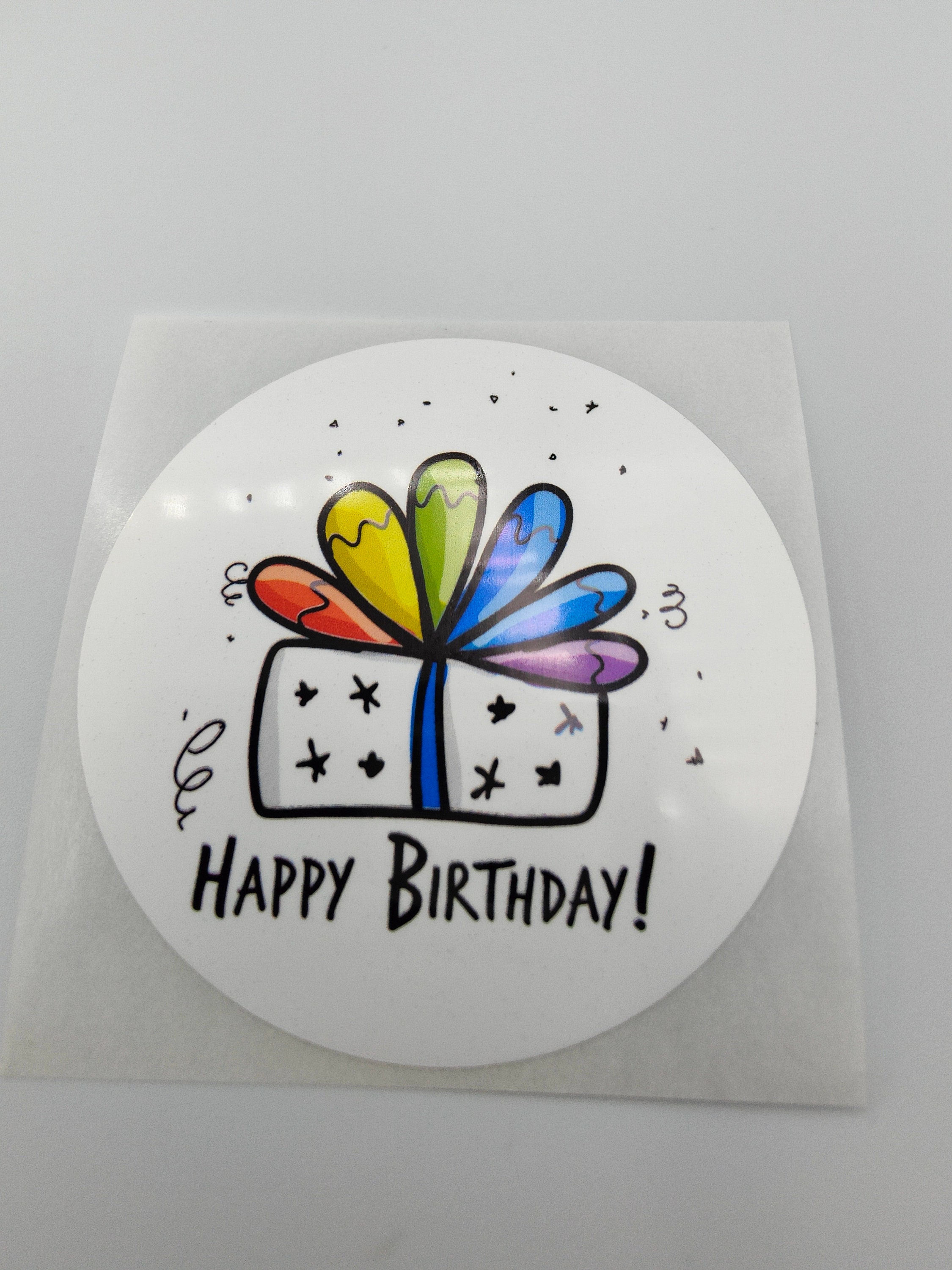 Happy Birthday Present, Stickers, Labels, Favor Labels, Goodie Bag ...