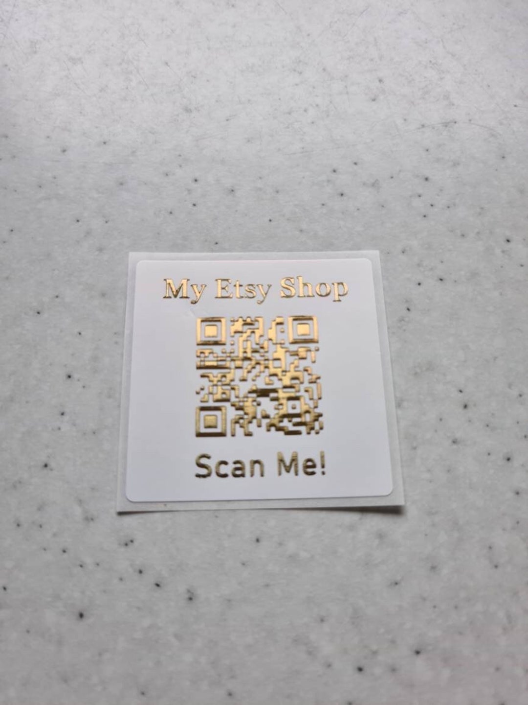 Square Qr Code Sticker 45mm Square QR Codes Promotion Stickers, Gloss White, Custom Foiled ...