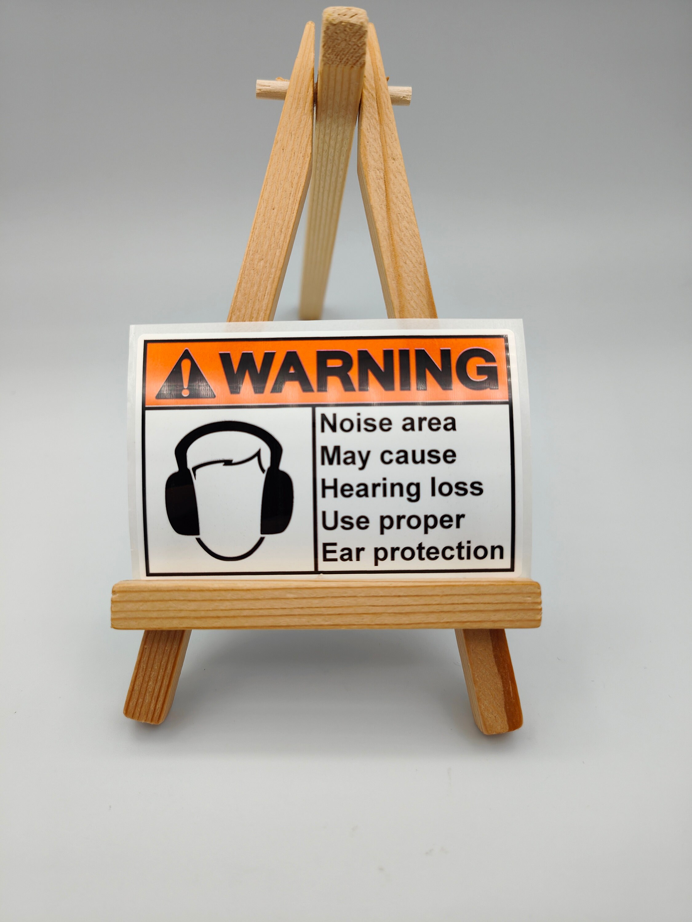 Hearing Warning Label Stickers, Custom, Personalised, Promotional ...
