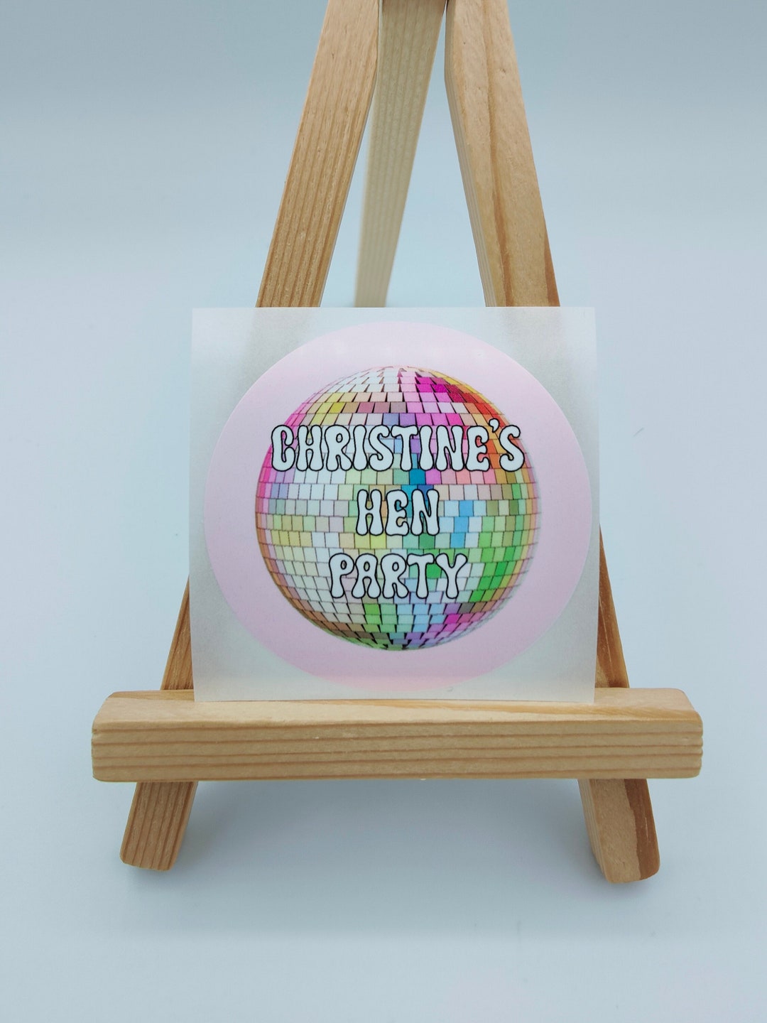 Hen Party Disco Ball, Wedding Stickers Labels, Labels, Party Stickers ...
