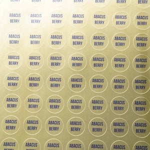 216 x Extra Small Round Labels, Custom Lip Stick, Lip Gloss, Lip Balm, Eyelash Labels, Clear, Gold, Branding Promotional Stickers, Cosmetic.
