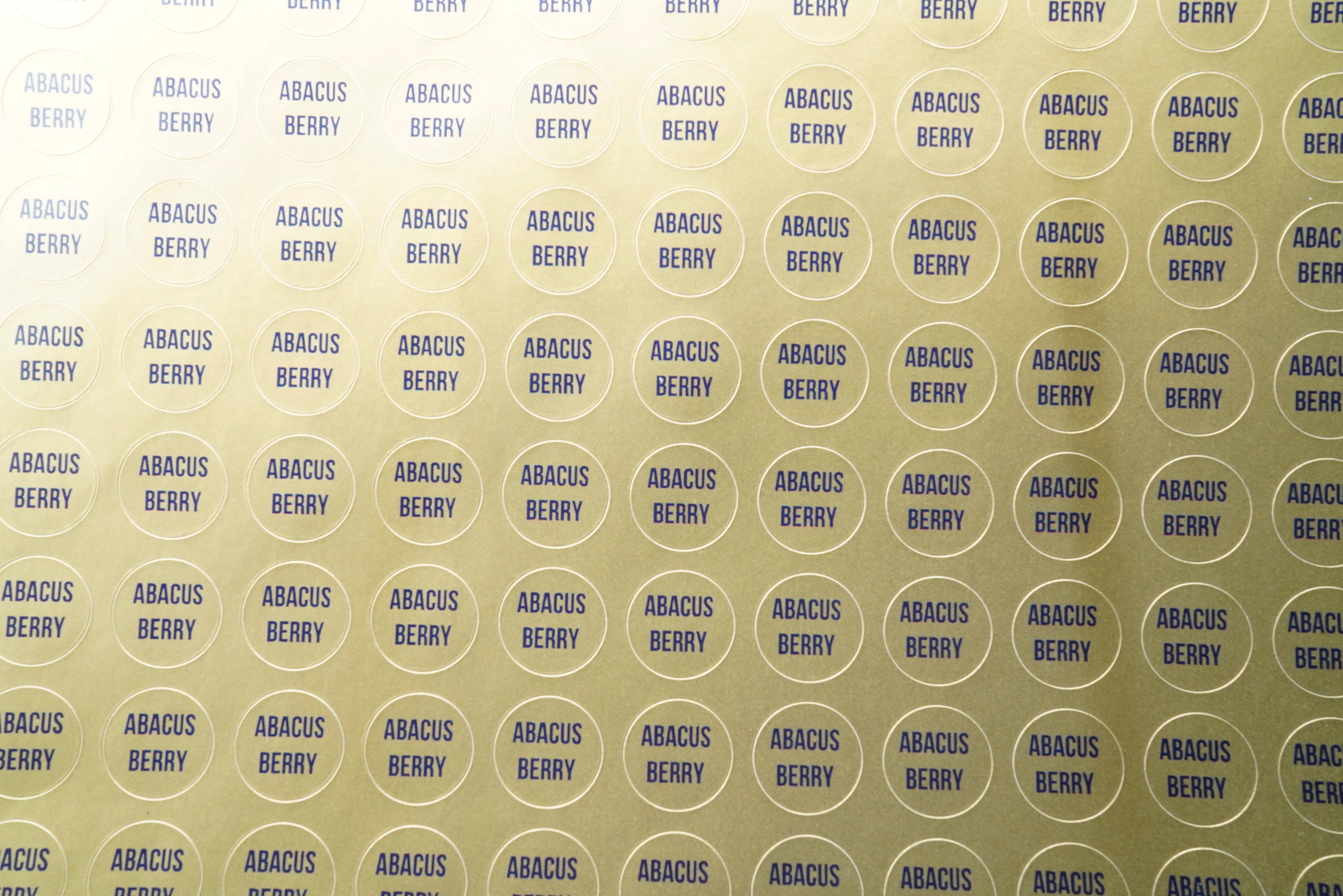 216 x Extra Small Round Labels, Custom Lip Stick, Lip Gloss, Lip Balm, Eyelash Labels, Clear, Gold, Branding Promotional Stickers, Cosmetic.
