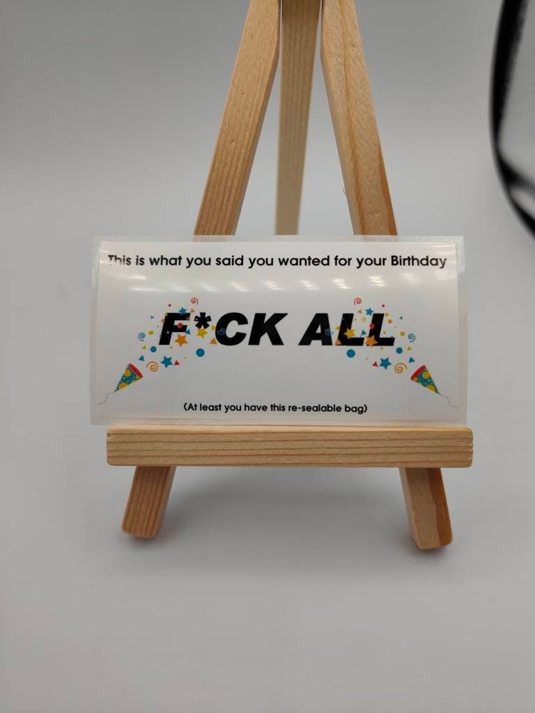 Nothing Present Nothing Present, Fck All, Bag of Air, Practical Joke Labels, Birthday ...