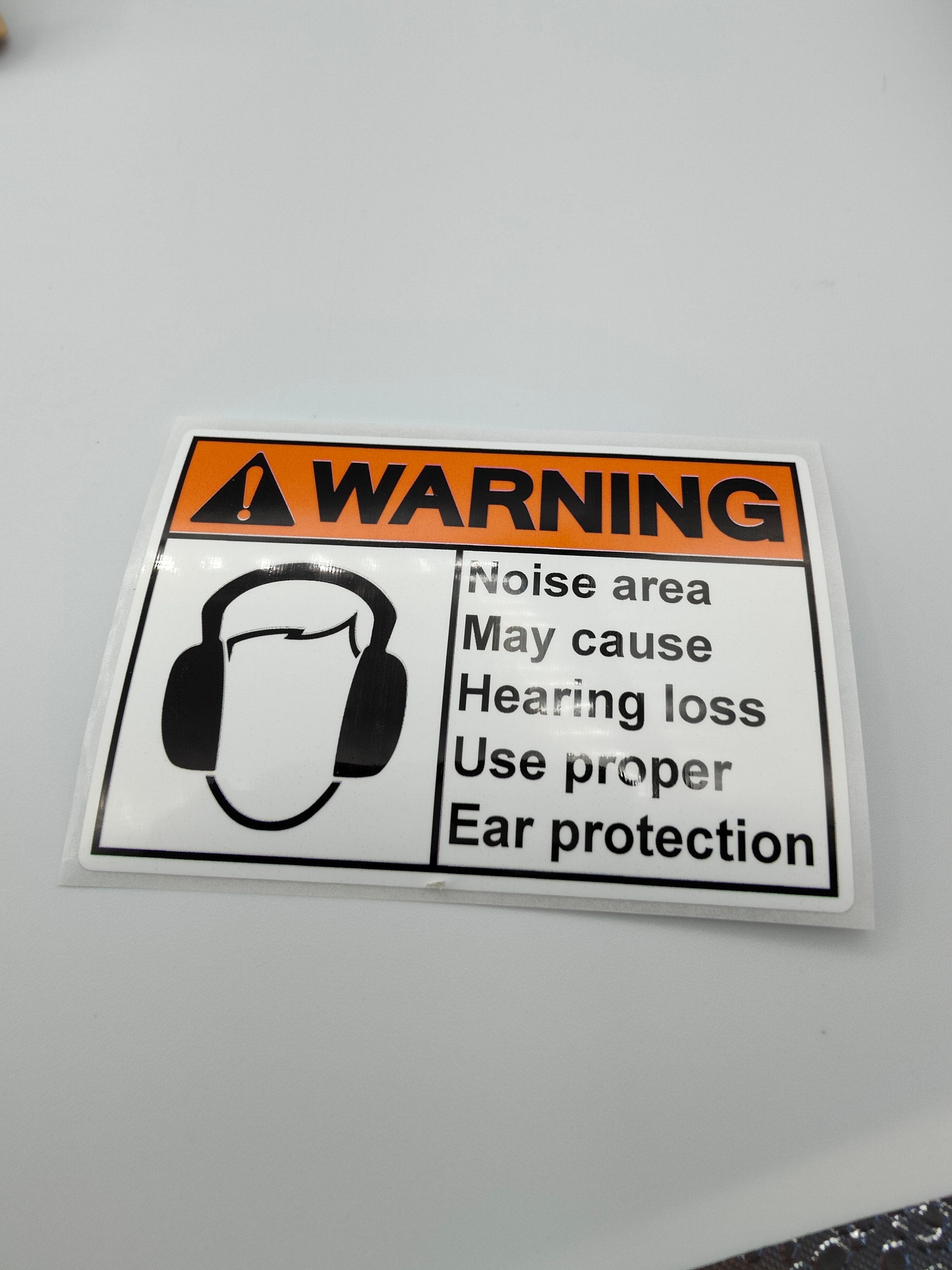 Hearing Warning Label Stickers, Custom, Personalised, Promotional ...