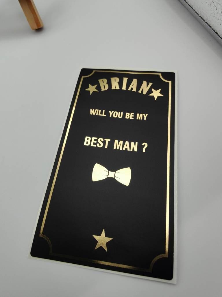 Best Man Spirit Bottle Labels Personalised Custom Bottle Etsy