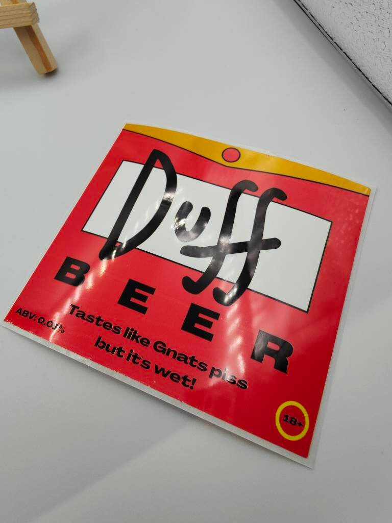 Duff Beer Can Bottle Labels Drink Favor Wedding Booze - Etsy