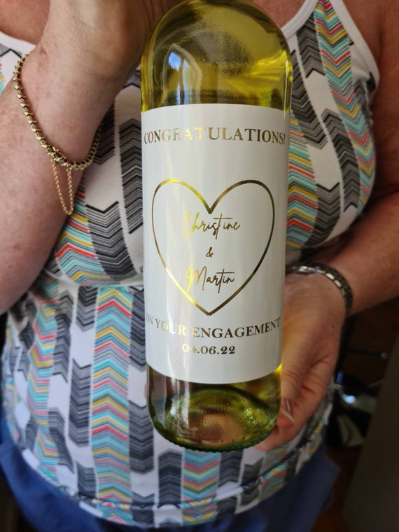 Personalised mini wine bottle labels uk