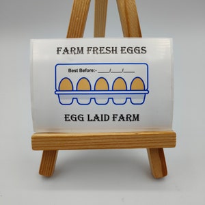 Verse boerderijeieren, etiketten, stickers, kippeneieren, eendeneieren, verse eieren, gepersonaliseerd, aangepaste labels, biologisch, vers, vrije uitloop
