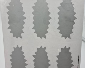 Starburst Kratzer Aufkleber Silber, Enthüllen Herz Aufkleber Etiketten für Hochzeit vorschlagen, Gastgeschenke, Valentinstag Geburtstagskarten etc