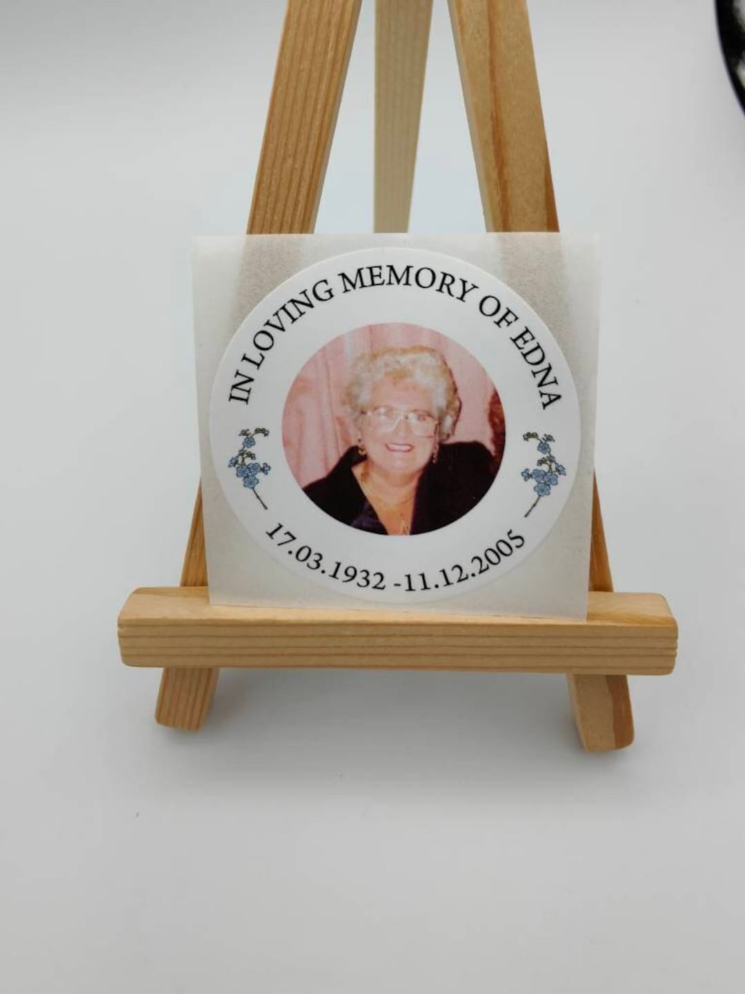 In Loving Memory Of, Funeral Stickers, Memorial Stickers, Photo