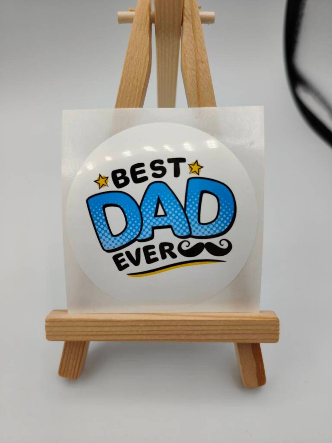 Best Dad Ever, Labels, Stickers, White Premium Satin Gloss Poly ...