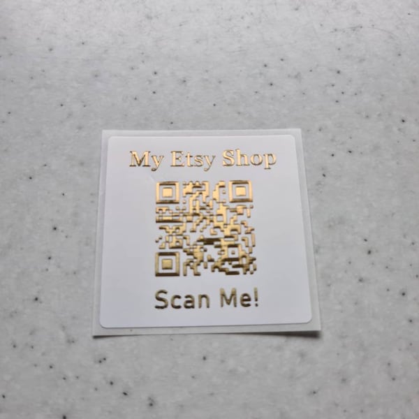 Qr Code Sticker Etsy UK
