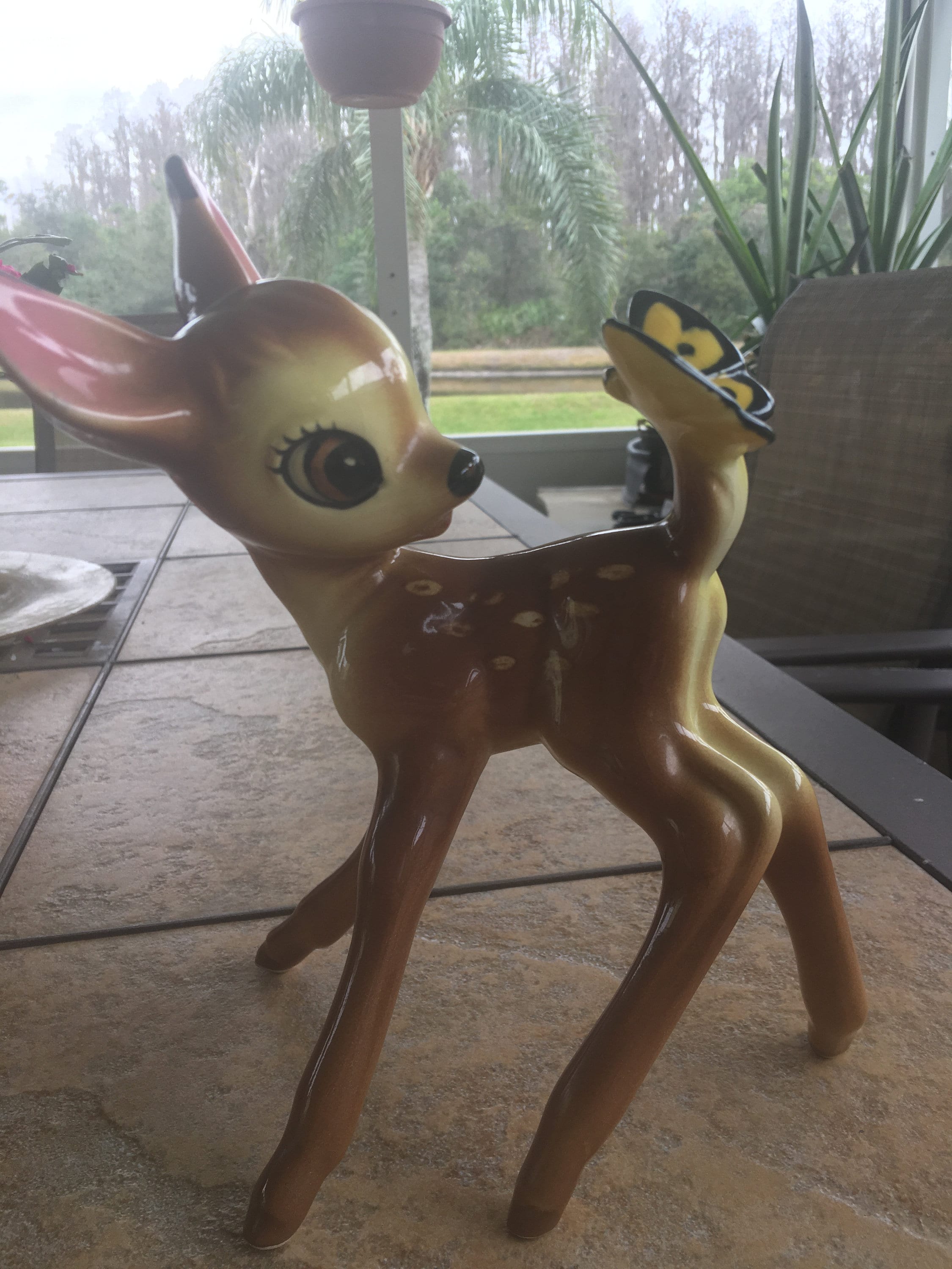 41％割引安いそれに目立つ 【 希少 】全長23.2㎝ Disney「Bambi」Garden Statue 置物 インテリア小物OTA