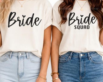 Bruid SVG, Bruidsmeisjes SVG, Vrijgezellenfeest PNG, T-shirt ontwerpbestand, Sublimatie, Hart, Bruidsmeisje, Bruiloft, Bruidsdouche, Digitale download