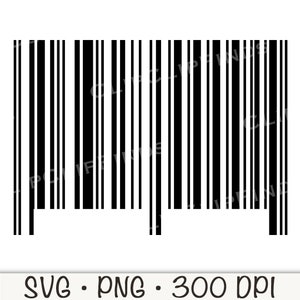 Codice a barre SVG, Codice a barre PNG, Scansione codice a barre, Sublimazione vettoriale, Codice a barre nome, Inestimabile, Download digitale