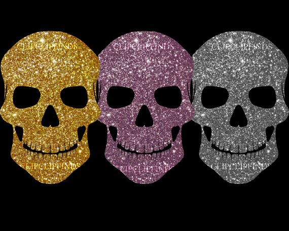 Glitter Skull Wallpaper