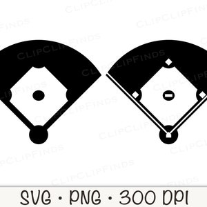 Baseball Field SVG, Baseball Diamond Field SVG PNG Instant Digital Download image 4