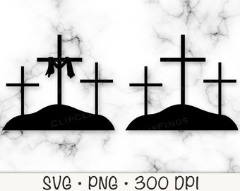 Calvary Crosses | SVG | Vector | PNG | Instant Digital Download