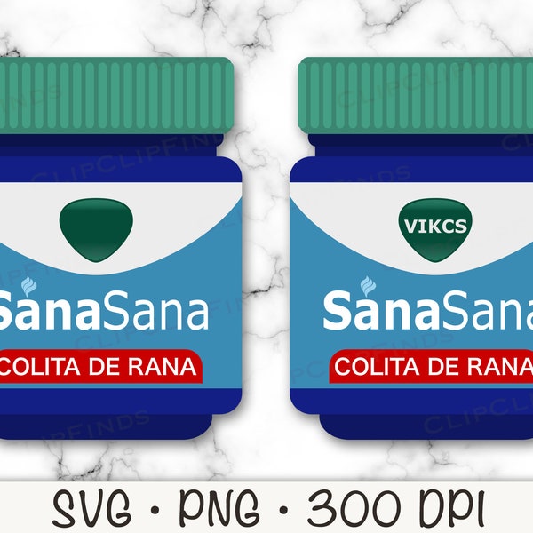 Sana Sana Colita De Rana SVG, PNG, Instant Digital Download