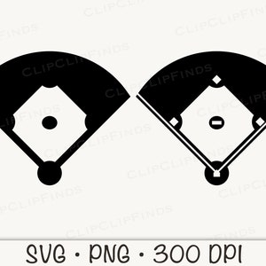 Baseball Field SVG, Baseball Diamond Field SVG PNG Instant Digital Download image 3