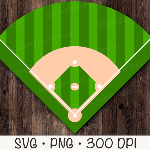 Baseball Field SVG PNG Instant Digital Download