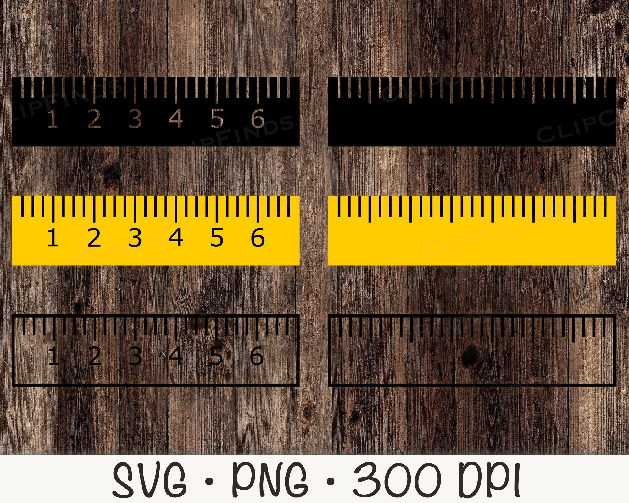 Ruler SVG Clipart: School Teacher Supply (digital Download) - Etsy