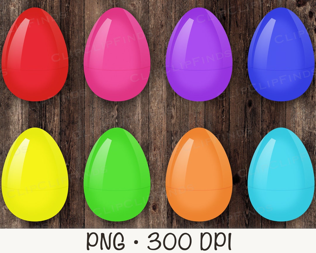 Plastic Colorful Fillable Easter Eggs PNG Clipart, Bright Colorful ...
