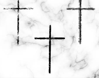 Grunge Cross SVG: Rustic Christian Easter Design (Digital Download)
