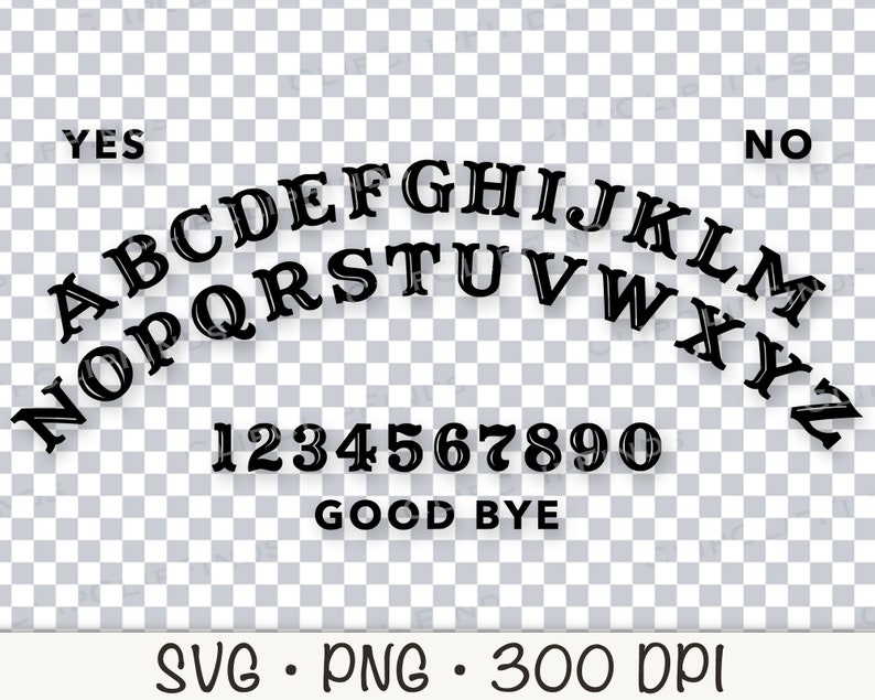 Ouija Board SVG Vector File y PNG fondo transparente Clip Art - Etsy España