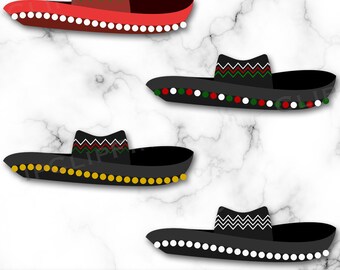 Mexican Sombrero Bundle SVG, Mexican Sombrero Clipart, Mexican Hat, Fiesta Sombrero PNG, Cinco De Mayo, Charro, Digital Download