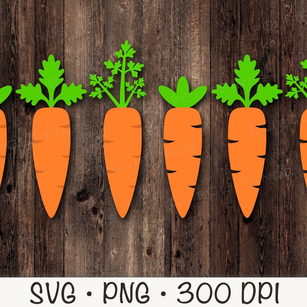 File di taglio vettoriale SVG di carota e sfondo trasparente PNG, sublimazione, clipart di carota, carota del coniglietto di Pasqua, download digitale istantaneo