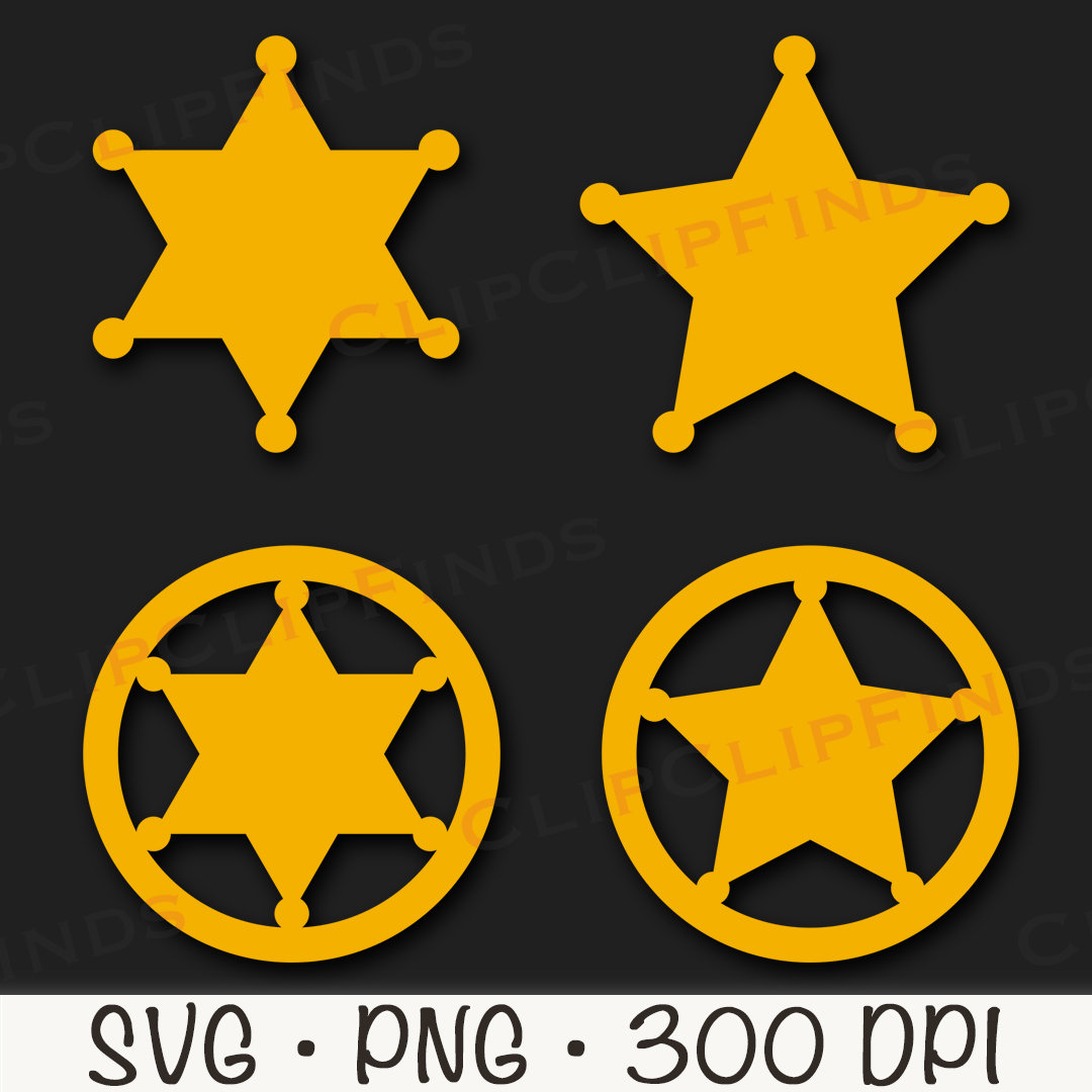Sheriff Badge SVG, Sheriff Star, Sheriff Badge PNG, Police Badge