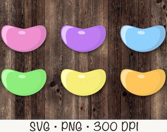 Jelly Beans SVG, Jelly Beans PNG Clipart, Easter Jelly Beans, Instant Digital Download