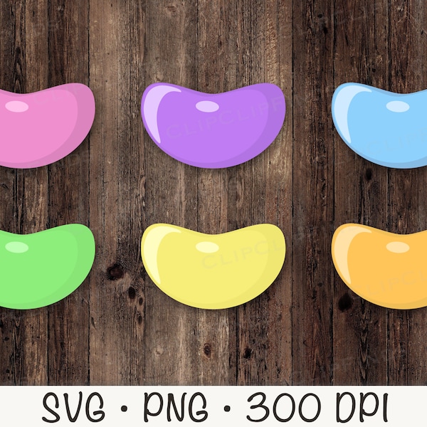 Jelly Beans SVG, Jelly Beans PNG Clipart, Easter Jelly Beans, Instant Digital Download