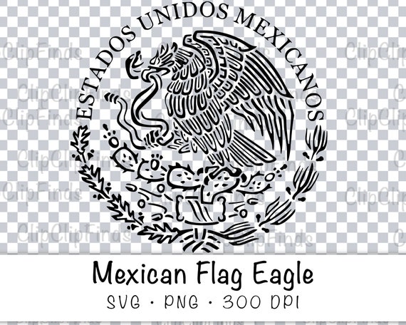 Bandera Mexicana Águila SVG Archivo Vectorial y PNG Fondo - Etsy México