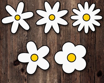 Daisy SVG, Daisy PNG, Daisy Clipart, Daisy Bundle Pack, Daisy